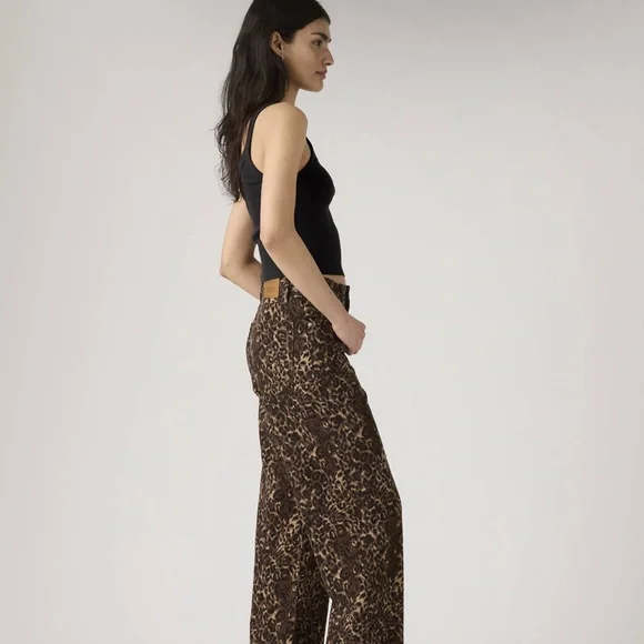 Leopard Print Jacket and Pants Set - Picture 2 of 3